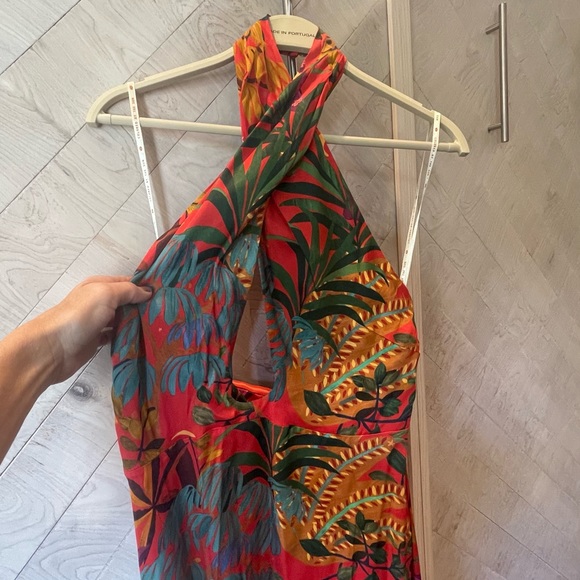 Farm Rio Halter Maxi Dress size Medium - Picture 3 of 4